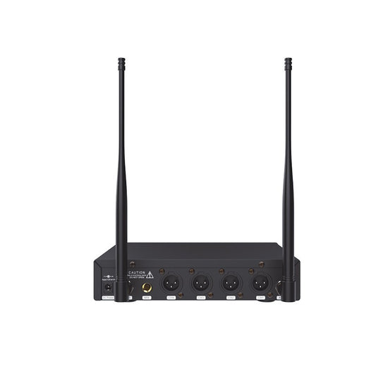Audibax AWM 403 Sistema Inalámbrico Micrófono Diadema de 4 Canales UHF