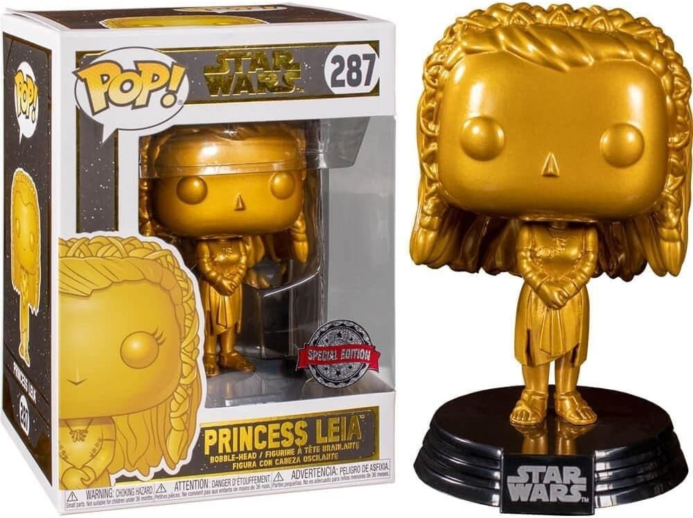 Funko pop star wars princesa leia edición especial dorado nº 287