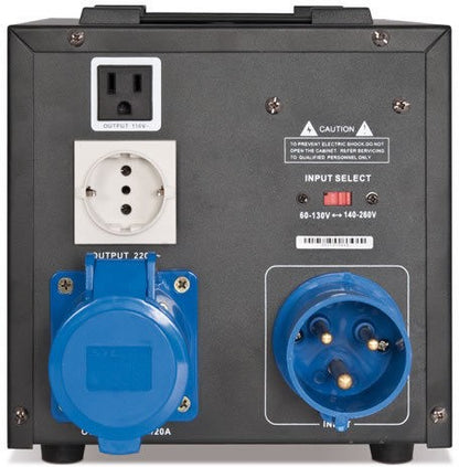 Estabilizador de tensión. Carga 5000 VA. 140/250V AC