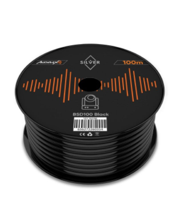 Audibax Silver BSD100 Black - Bobina de Cable DMX