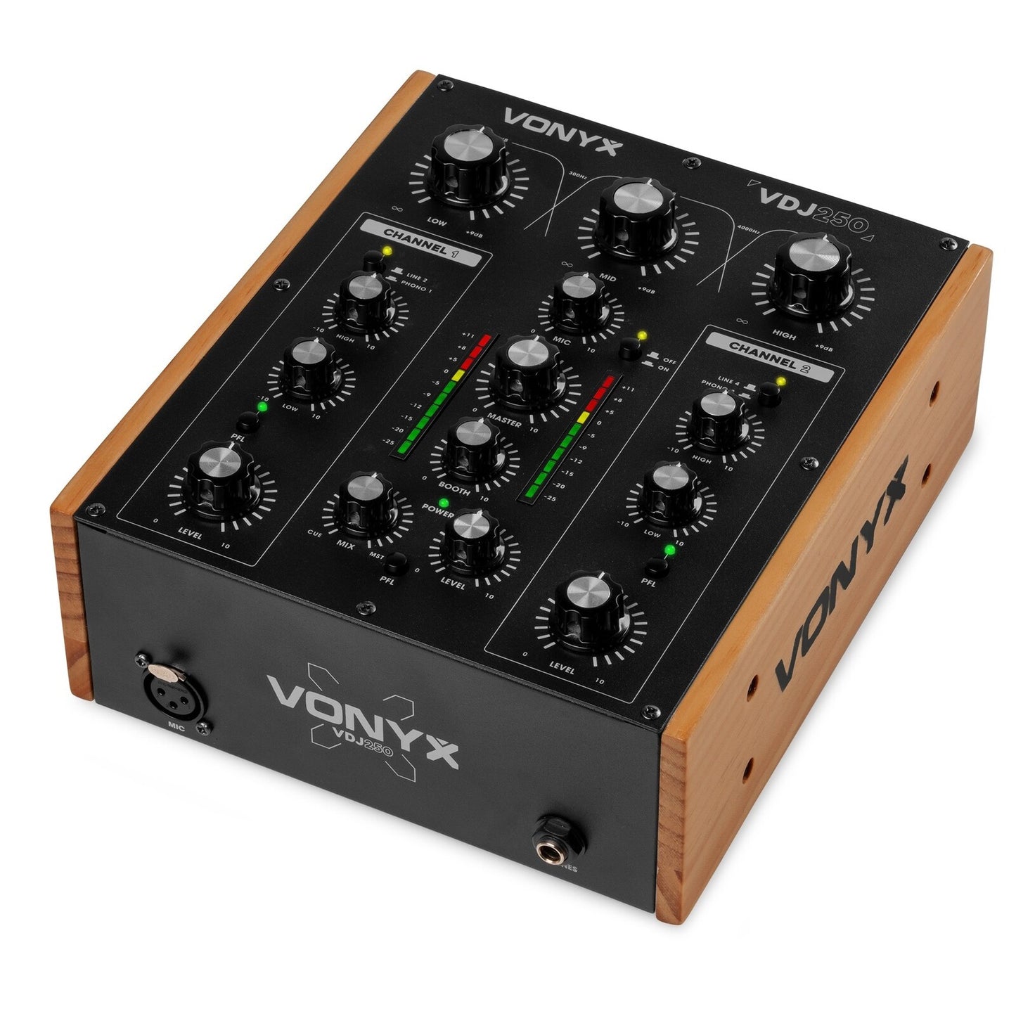 VDJ250 MEZCLADOR ROTATIVO DE DJ DE 2 CANALES