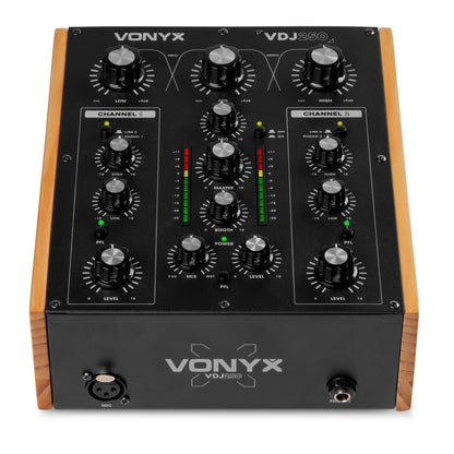 VDJ250 MEZCLADOR ROTATIVO DE DJ DE 2 CANALES