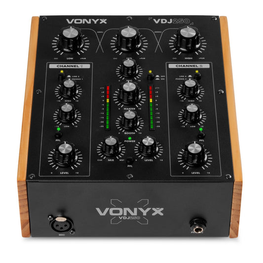 VDJ250 MEZCLADOR ROTATIVO DE DJ DE 2 CANALES