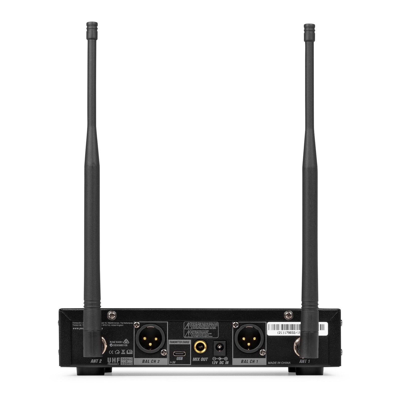 PD522B JUEGO DE MICRÓFONO INALÁMBRICO UHF CON 2 MICRÓFONOS DE PETACA