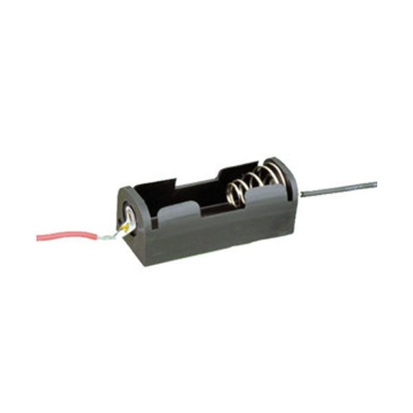 Portapilas de 1 x 1.5 mm de color negro Electro Dh 33.067/1