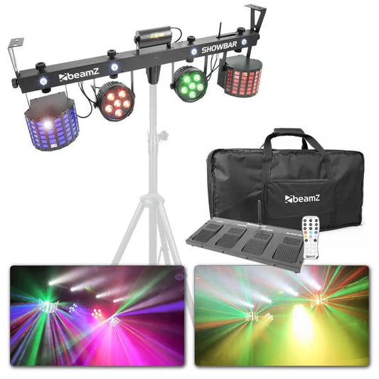 BeamZ Showbar, Barra de Iluminación con PAR, Butterfly y Láser