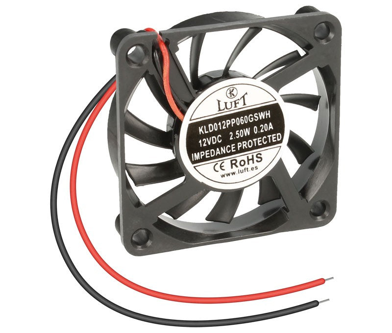 Ventilador a  12V 6X6 x1 CM
