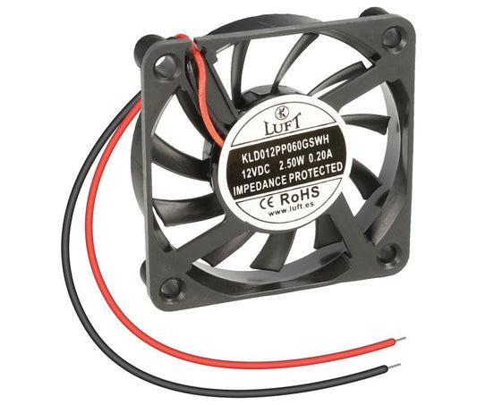 Ventilador a  12V 6X6 x1 CM