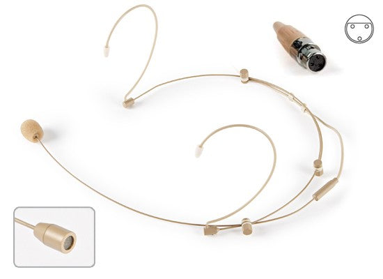 Micrófono de cabeza manos libres con conector mini XLR