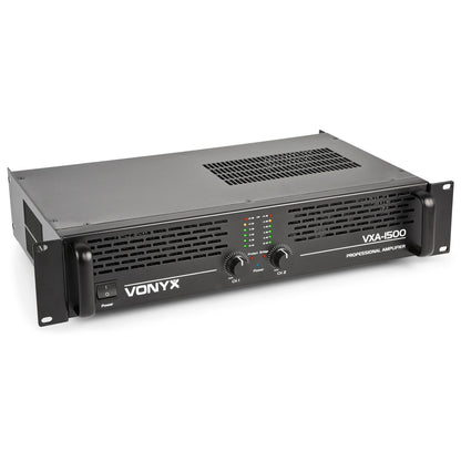 Vonyx VXA-1500 Amplificador PA Estéreo 2x750W Rack 19"