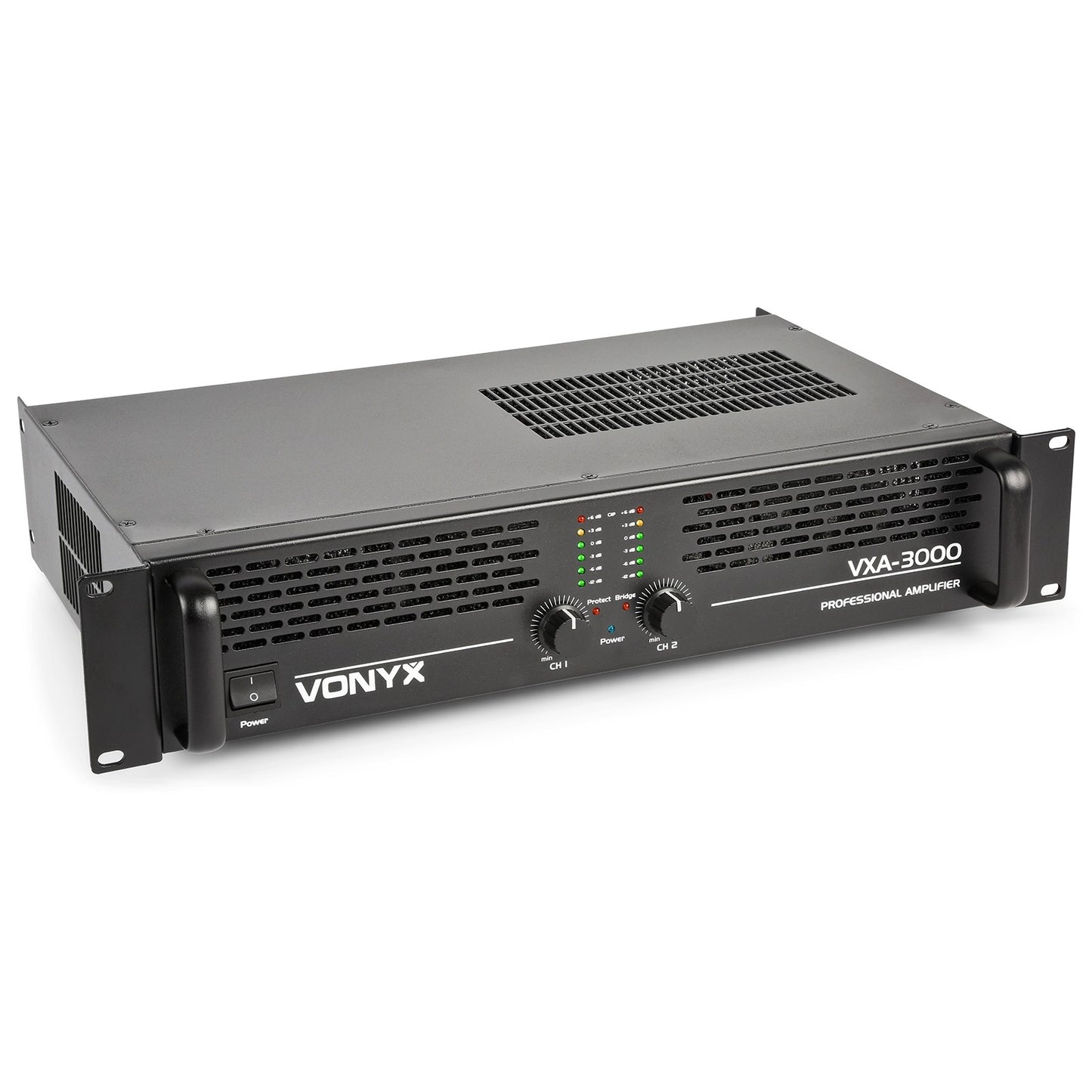Vonyx VXA-3000 Amplificador PA Estéreo 2x1500W Rack 19"