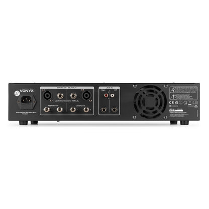 Vonyx VPA1500 Amplificador PA Estéreo 2x750W con BT y Reproductor Multimedia USB/SD