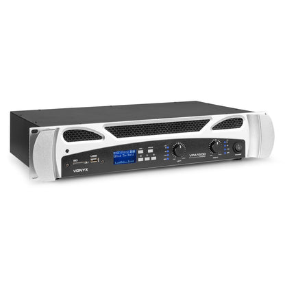 Vonyx VPA1500 Amplificador PA Estéreo 2x750W BT USB SD rack 19"