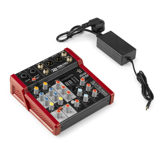 Power Dynamics PDM-Y401 Studio Music Mixer 4-Ch