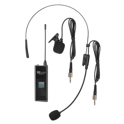 Power Dynamics PD524B — Sistema Micrófono Inalámbrico UHF 4 Canales con Petacas