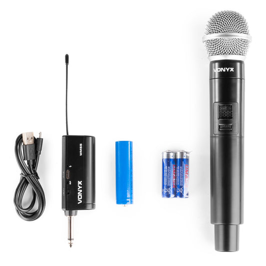 Vonyx WM55 Micrófono Inalámbrico Plug-and-Play UHF