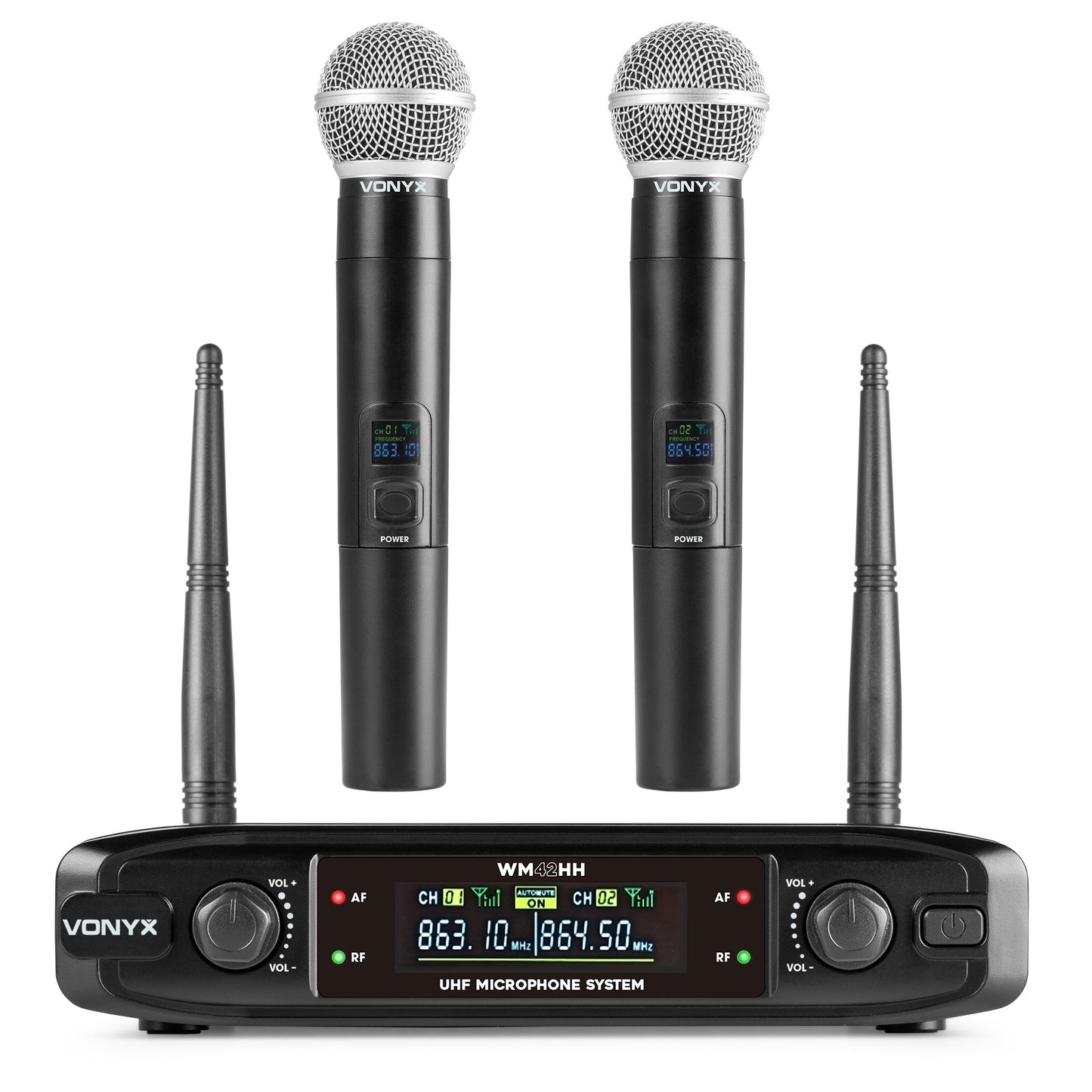 Sistema de Micrófono Inalámbrico UHF Doble WM42HH
