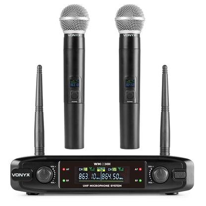 Sistema de Micrófono Inalámbrico UHF Doble WM42HH