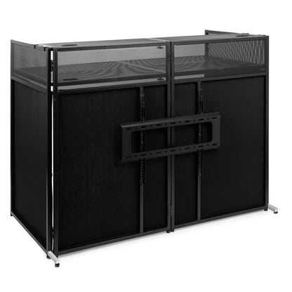 Vonyx DB6 — Sistema de Cabina DJ Plegable Pro con Soporte TV hasta 65"