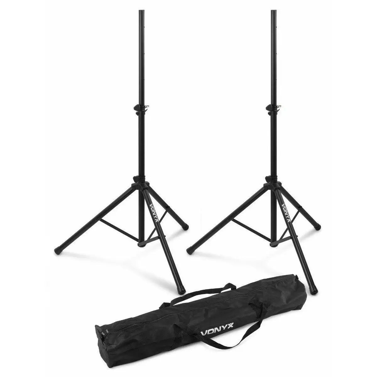 Vonyx LS01K Juego de 2 Soportes de Altavoz Trípode Regulables hasta 1,75m