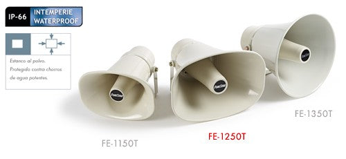 FE-1250T Bocina Expoencial Con Transformador De Linea
