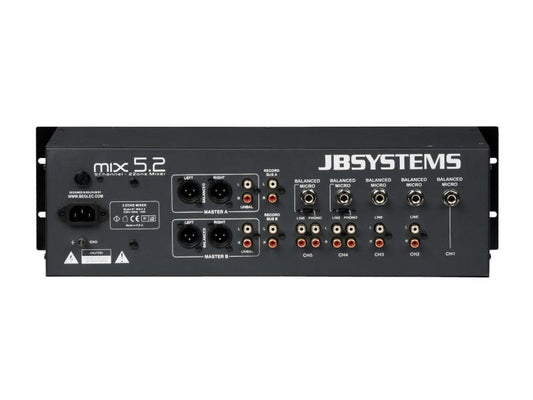 Mix-5.2 Jbsystems Mezclador 2 Zonas