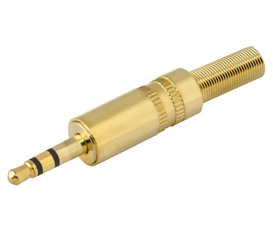 Mini Jack 3,5 Estereo Dorado oro