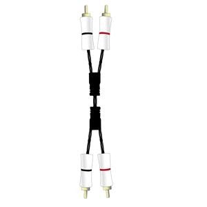 Conexión RCA-RCA Macho Chapado En Oro