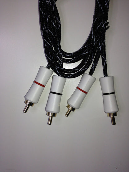 Conexión RCA-RCA Macho Chapado En Oro