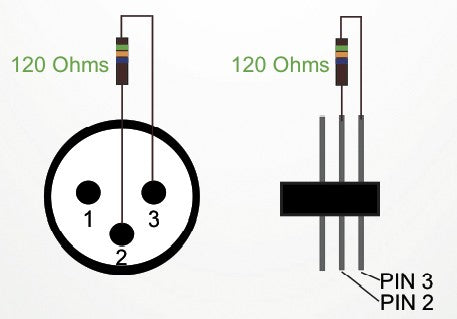 Resistencia 120 Ohms Terminaciones Dmx