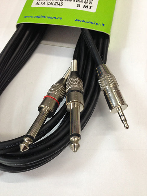 Mini Jack Estereo 2 Jack 6.3 Mono