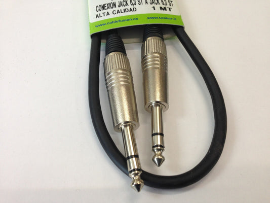 Jack 6,3 Estereo a Jack 6,3 Estereo