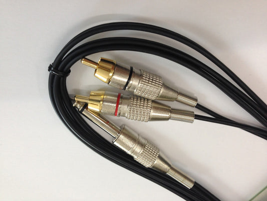 Jack 6,3 Mono 2 Rca Macho