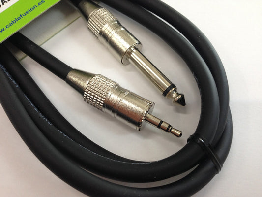 Mini Jack Estereo a Jack Mono 6,3