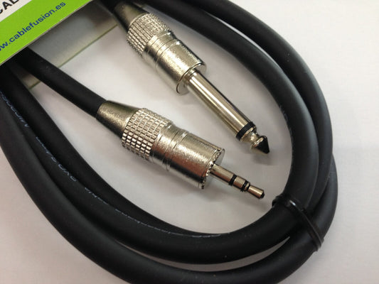 Mini Jack Estereo a Jack Mono 6,3