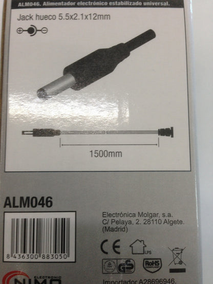 Alimentador 12v 2 Amperios Estabilizado