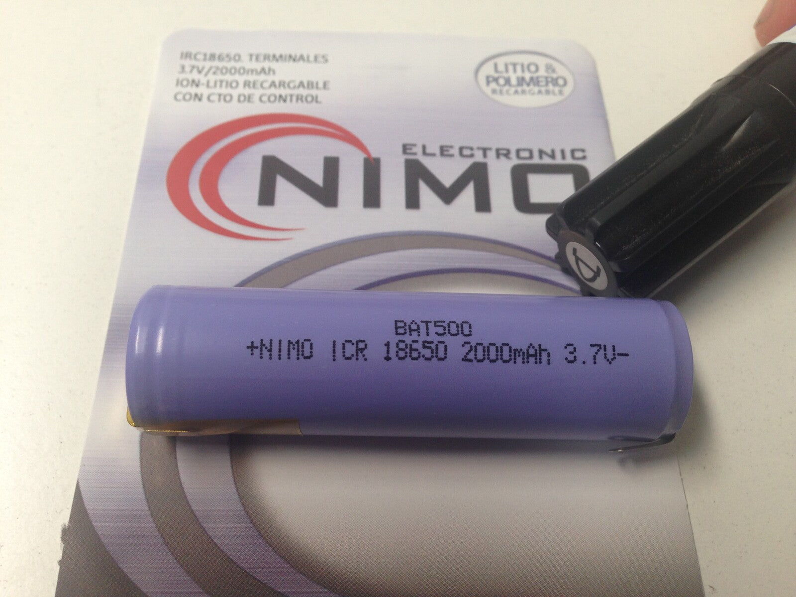 Bateria Litio  Icr 18650 3,7v/2400 mAh