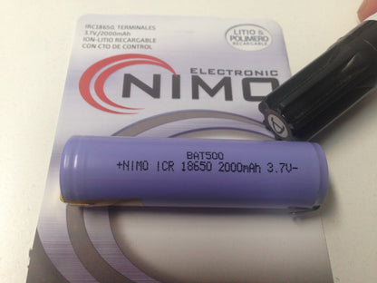 Bateria Litio  Icr 18650 3,7v/2400 mAh