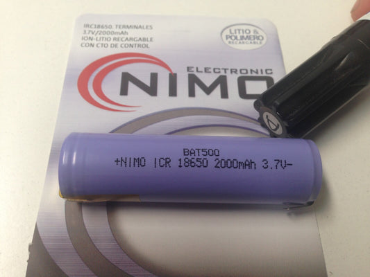 Bateria Litio  Icr 18650 3,7v/2400 mAh