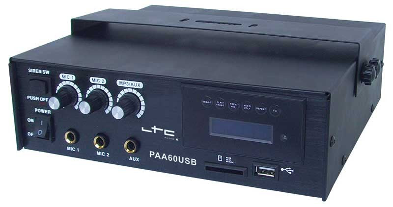 Amplificador Megáfonia 60w Mp3