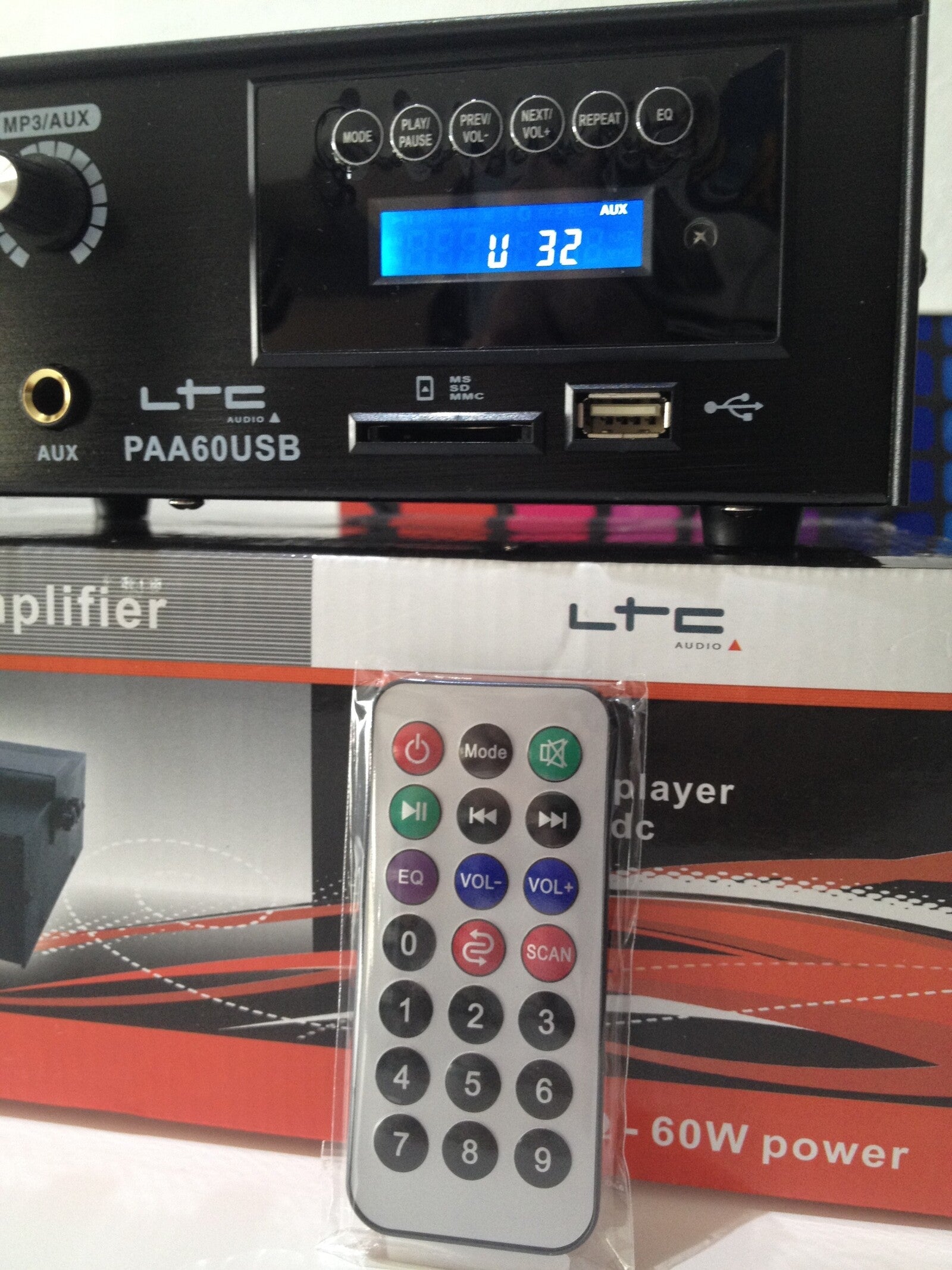 Amplificador Megáfonia 60w Mp3