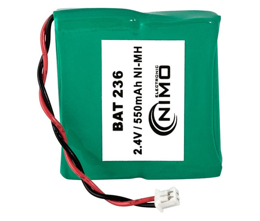Pack de baterías 2,4V/550mAh NI-MH.