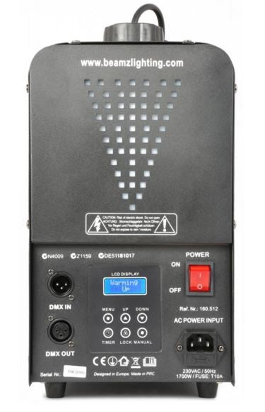 Maquina de niebla con DMX BeamZ	H2000 Faze
