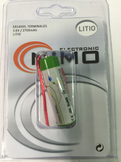 ER14505 Bateria Con Terminales 3,6v 2400 mAh