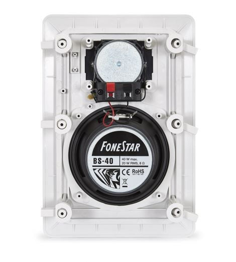 Altavoz de techo BS-40 Hi-Fi con rejilla rectangular