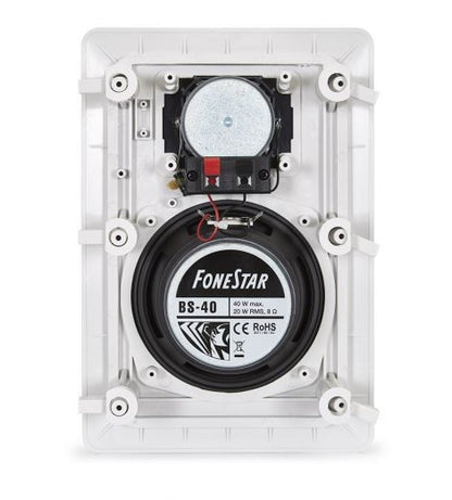 Altavoz de techo BS-40 Hi-Fi con rejilla rectangular