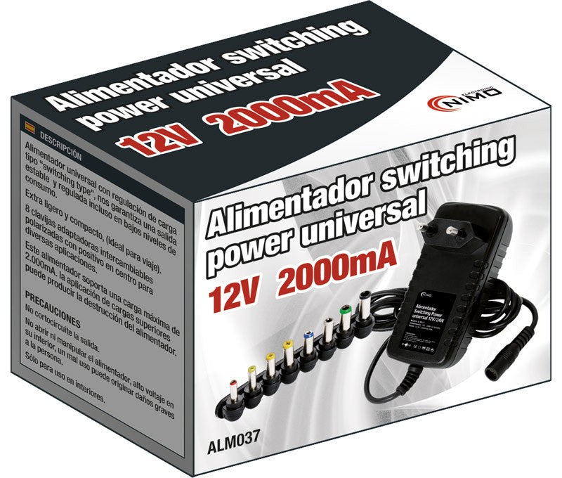 Alimentador Electronico 12v 2 amp Multiconector