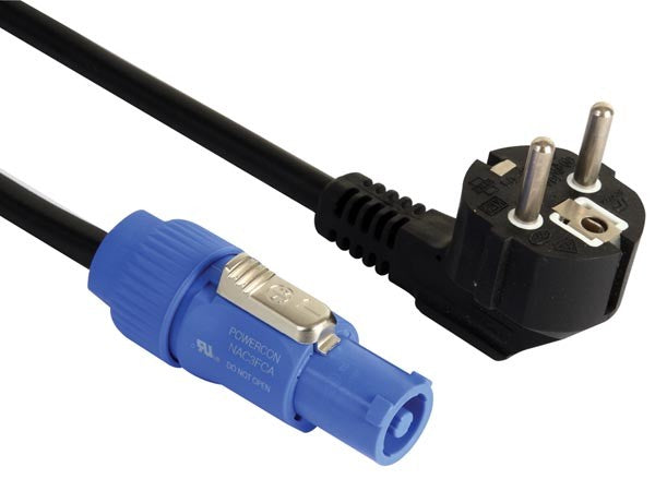 Cable Schuko a Powercon 5 Metros