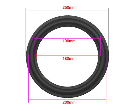 Suspensión De Goma 10 Pulgadas 24,5 cm