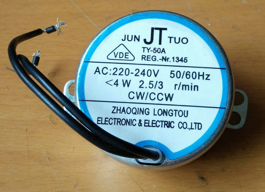 Motor Asincrono TY-50A  4W 2A 3 rpm.